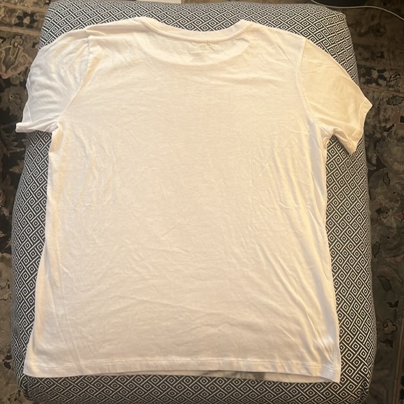 🎬 White Marilyn Monroe women’s photograph tee size Large EUC - Picture 2 of 4